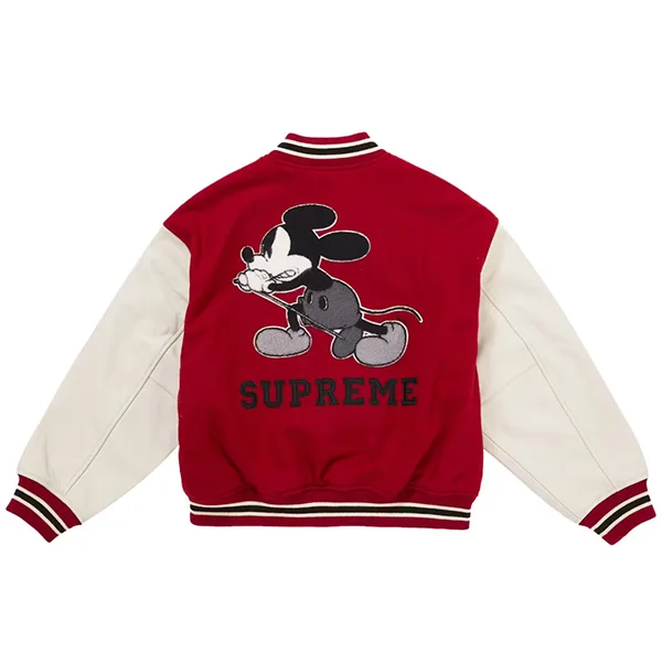【シュプリーム x NUMBER (N)INE】Mickey Mouse バーシティジャケット sp11251