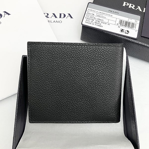 【プラダ】大人気！ Bifold Wallet 二つ折り財布 コピー Triangle Logo 2MO738_2CB2