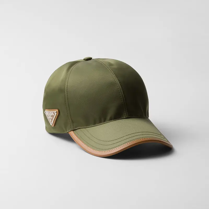 プラダ Re-Nylon xレザー ベースボールキャップ 2色 pls522455