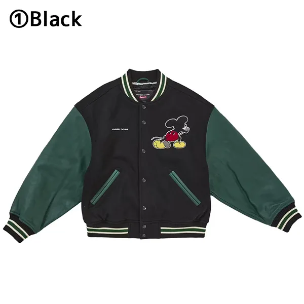 【シュプリーム x NUMBER (N)INE】Mickey Mouse バーシティジャケット sp11251