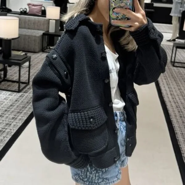 【シャネル 】ジャケット ブルゾン ニット P79984