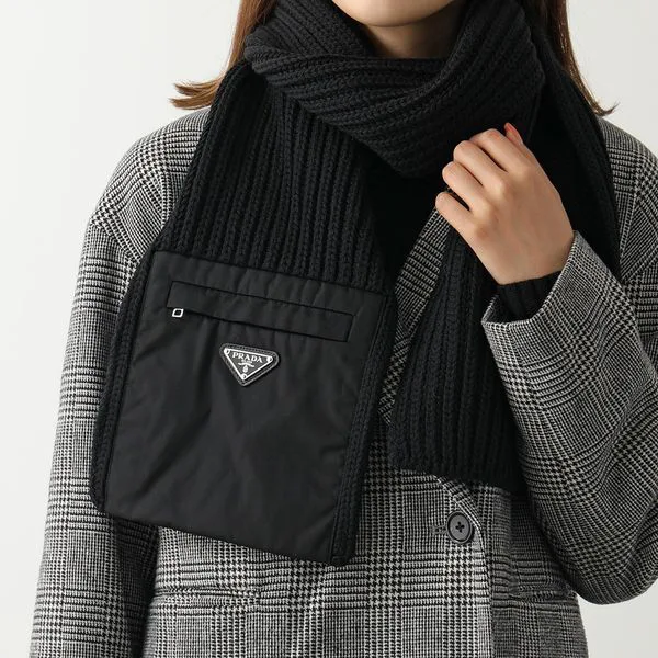 プラダ マフラー コピー Re Nylon ウール 三角ロゴ UMS354 1WTO