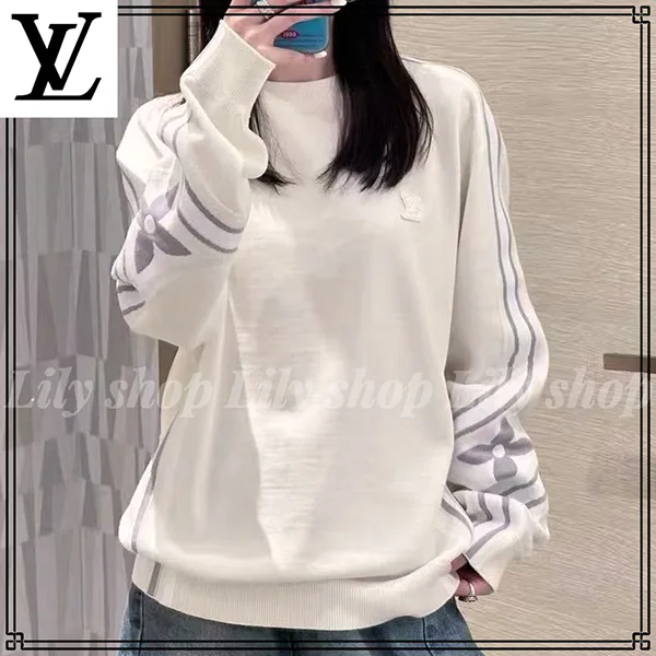 先取り！優しい印象【ルイヴィトン】グラフィック ニット クルーネック 1AJBW