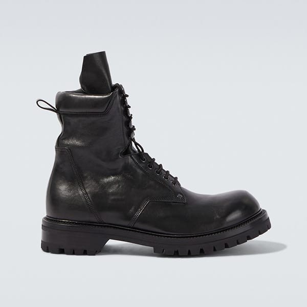 ギフト人気◆【リックオウエンス コピー】Leather combat ブーツ rck251212