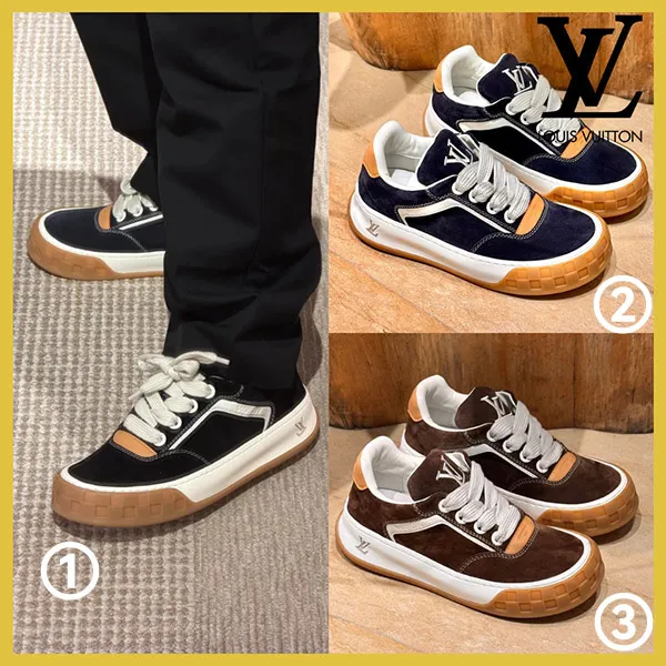 【上品で万能な一品】ルイヴィトン 偽物 LV ティルテッド スニーカー 1AJ766