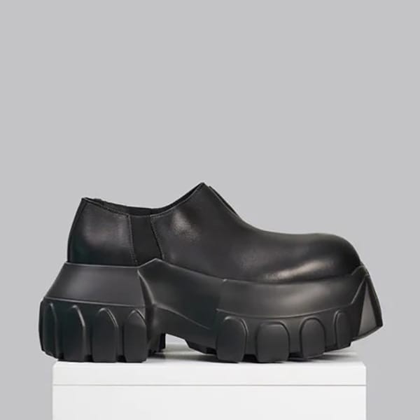 リックオウエンス パチモン CONCORDIANS レザー 厚底 ショートブーツ rck2512121