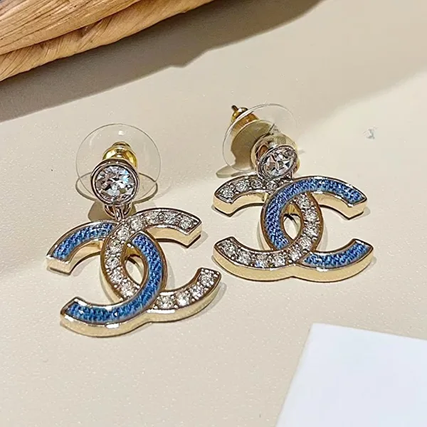 洗練デニム×煌めき♡【シャネル】CCマーク ピアス パチモン ABG745