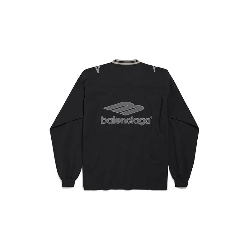 バレンシアガ 3B Football ロングスリーブ Vネック Tシャツ 2色 bl514655