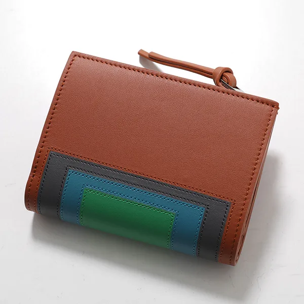 大特価★ロエベ × Albers コピー 二つ折り財布 レザー ロゴ C643NCW