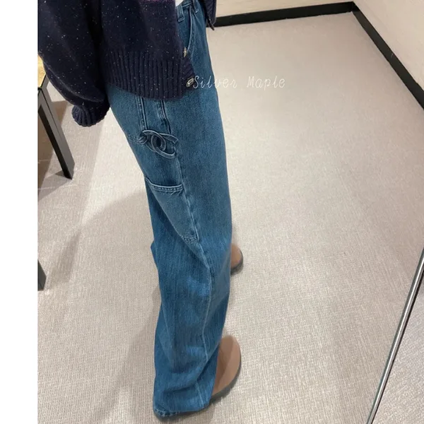 大人気定番☆[N級品]ジェニー着用★【シャネル】デニムパンツ CCロゴ P81258 V73941