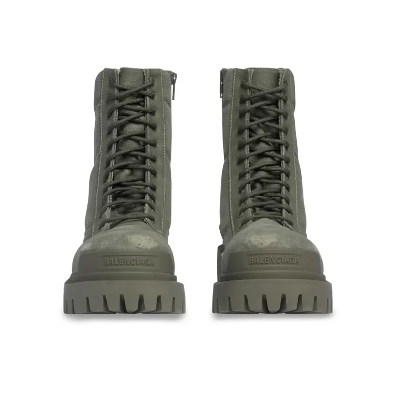 バレンシアガ Combat Strike 20mm ブーツ コットン キャンバス 2色 bl951965
