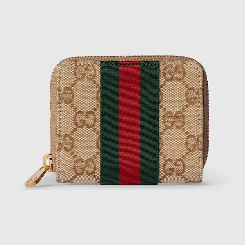 グッチ ウェブ付き GG ジップアラウンドウォレット gc165482