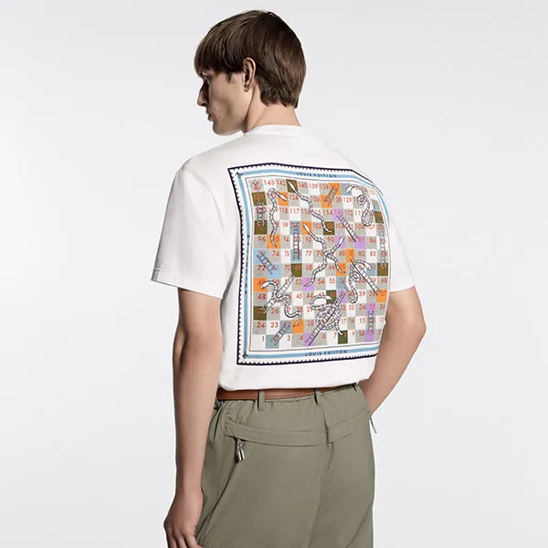 ＊バックが可愛い＊【ルイヴィトン】プリント 半袖Tシャツ コピー 1AJUD5