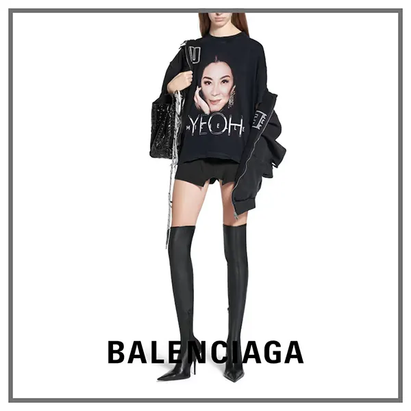 バレンシアガ Michelle Boxy Tシャツ N級品 826344TSVV51041