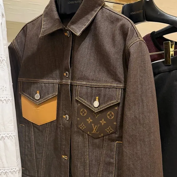 ルイヴィトン LV スピーディ パッチ デニムジャケット 偽物 1AJFQZ