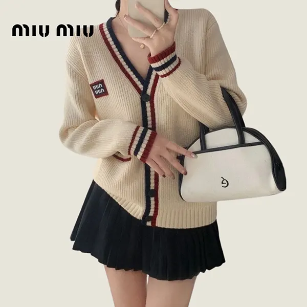 ミュウミュウ カシミヤニットカーディガン MMF840