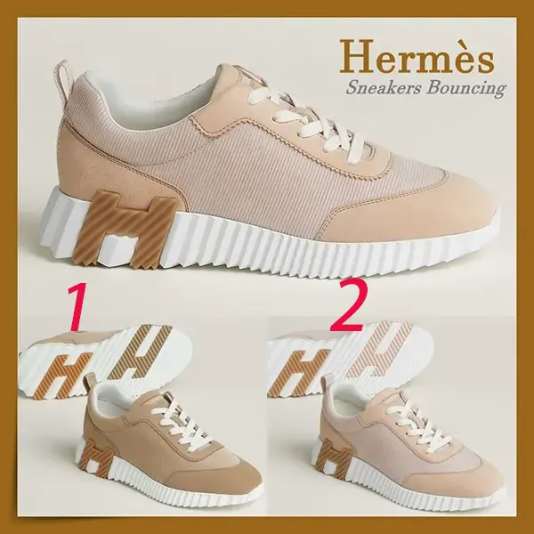 エルメス やわらかな色合いが可愛い  Bouncing スニーカー H262146Z