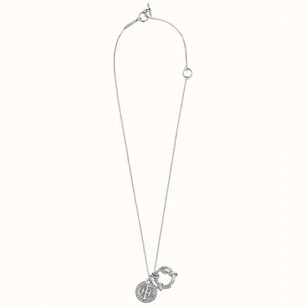 2026ブランド[N級品]エルメス Hロゴ シルバー　ネックレス スーパーコピー h260519
