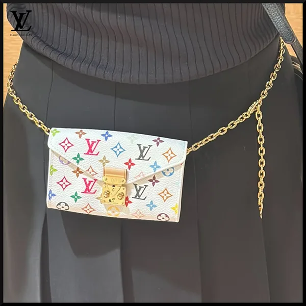 【村上コラボ♪カラフルで可愛い】ルイヴィトン ウエストポーチ M4625Z