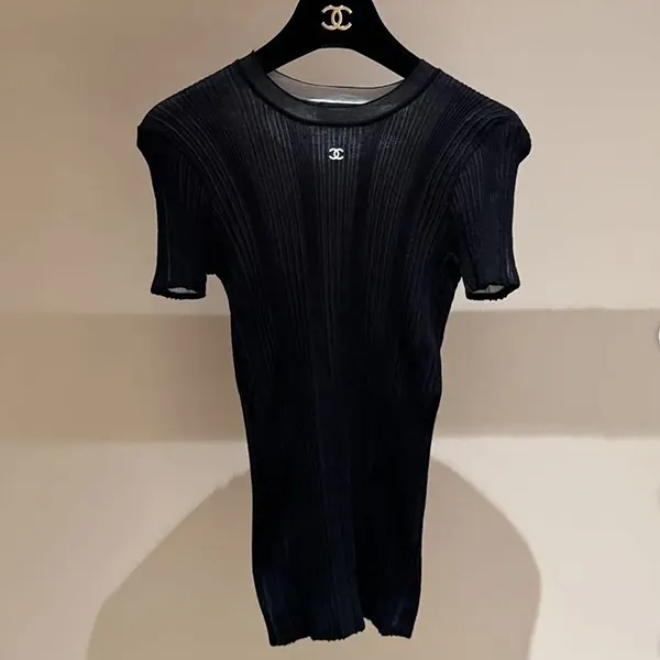 追跡付セリーヌ ココビーチ Tシャツ 偽物 リブ P81543 K11855