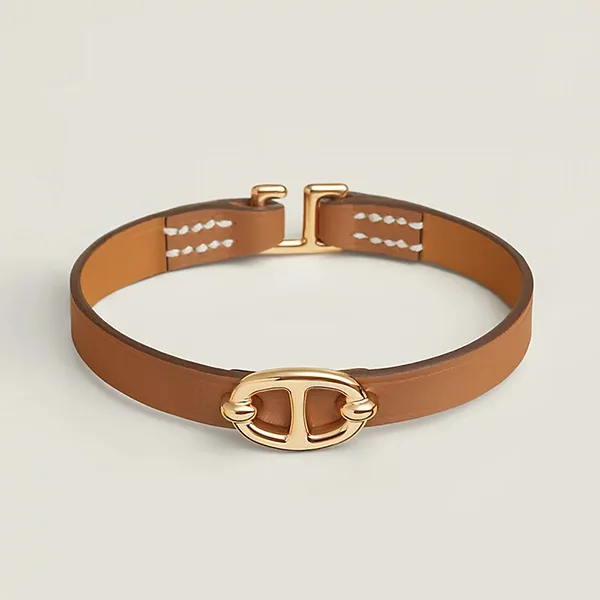 【エルメス】上品☆シェーヌダンクル Mini Thalassa ブレスレット 偽物 H500522FC