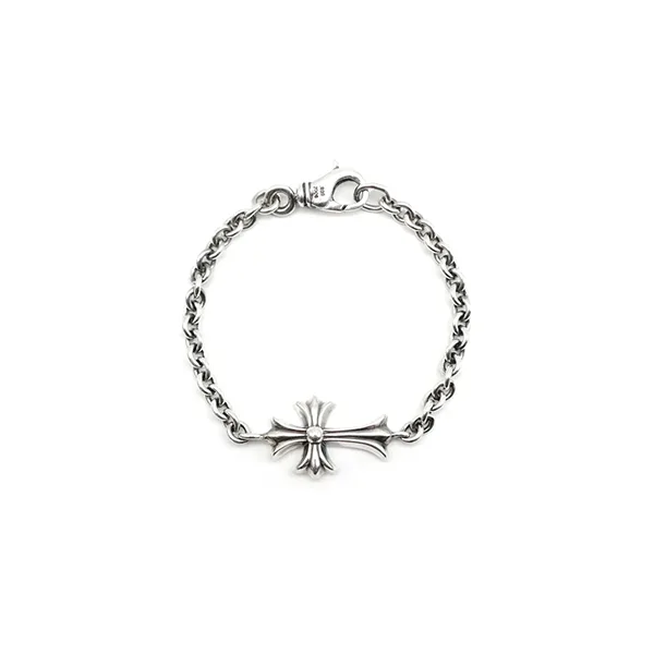 大人気†クロムハーツ†クロスが目を惹くシルバーブレスレット ch26684