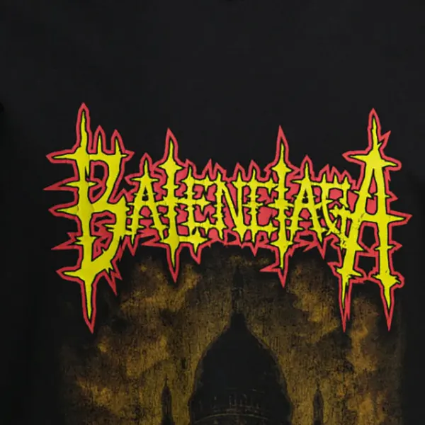 バレンシアガ オーバーサイズ グラフィック Tシャツ 764235TUVE4