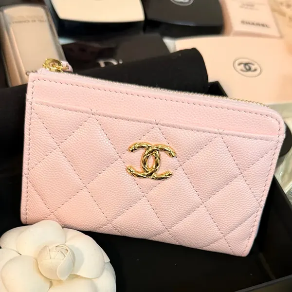 シャネル ジップカードケース マトラッセ AP5015-B22653-NH620