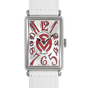 フランクミュラーFRANCK MULLERコピー ロングアイランド 1200SC RELIEF メンズ 自動巻き シルバー/レッド