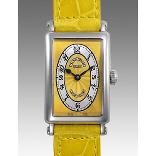 フランクミュラーFRANCK MULLERコピー ロングアイランド クロノメトロ 902QZ CHRONOMETROレディース クォーツ イエロー