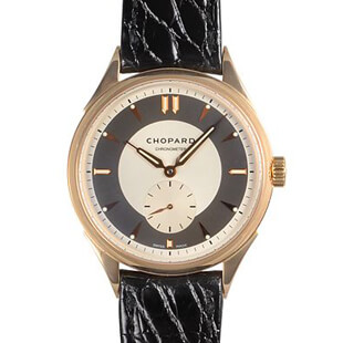 ショパールChopardコピー LUC カリテフルリエ 世界250本限定 メンズ 自動巻き ローズゴールド グレー/シルバー15/8964