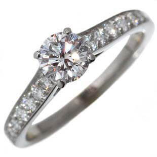 カルティエ pt950 ダイヤ0.47ct D-Vs2-G00D-N0NE /ダイヤ ソリテール1895 指輪 リング N41747 N41703 新品
