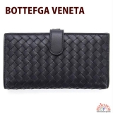 BOTTEGA VENETA 長財布 レザー ダークネイビー 121062 V001N 4014