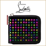 【Christian Louboutin】ルブタン 財布 コピー Panettone 二つ折り財布 Black/Multi