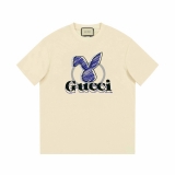 Gucciグッチ23Fw 春夏新作 限定 カートゥーンラビット 植毛プリント 半袖