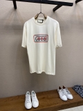 Gucciグッチメンズとレディース23SS 春夏 カジュアルコットン ラウンドネックショートTシャツ